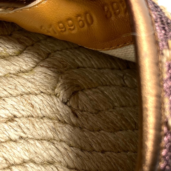 🎄Host Pick🎄Gucci Women’s GG Espadrilles SIZE 39.5 AUTHENTIC NWB Model 619960 - Picture 6 of 12
